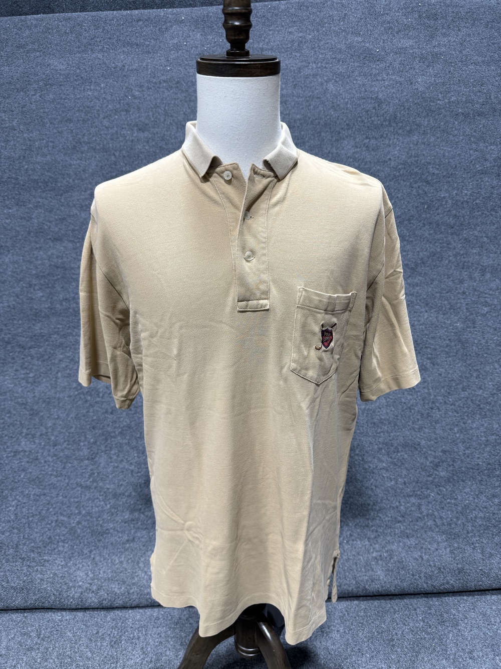 Polo Golf Ralph Lauren Polo Shirt Mens Large Beige Four Seasons Resort Golf Top
